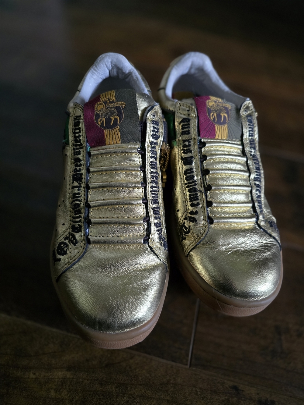 BOGO L.A.M.B. x Royal Elastics Leather Slip-on Sneakers